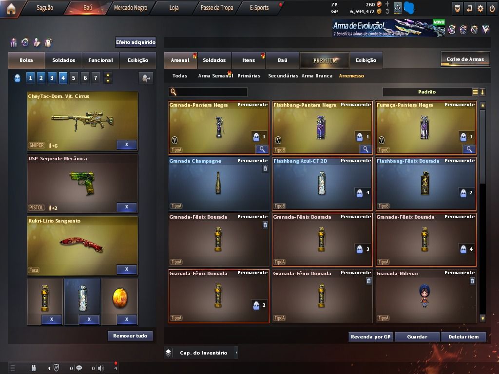 Conta Top Crossfire br, 17 vips rank on