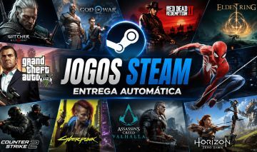[MAIS VENDIDO] JOGOS DA ATUALIDADE CONTAS STEAM OFFLINE PC[ENTREGA AUTOMÁTICA]