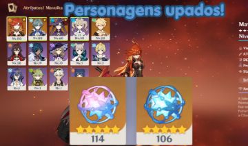 CONTA GENSHIN MAVUIKA + 220 TIROS + LOHEN + MONA - USER E NIVER LIVRES!