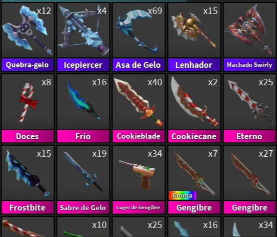[PROMOÇÃO e BRINDE] GODLYS | SETS | CHROMAS | ROBLOX MM2 - LEIA A DESCRIÇÃO!