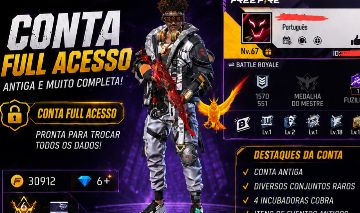 CONTA FREE FIRE FULL ACESSO À VENDA