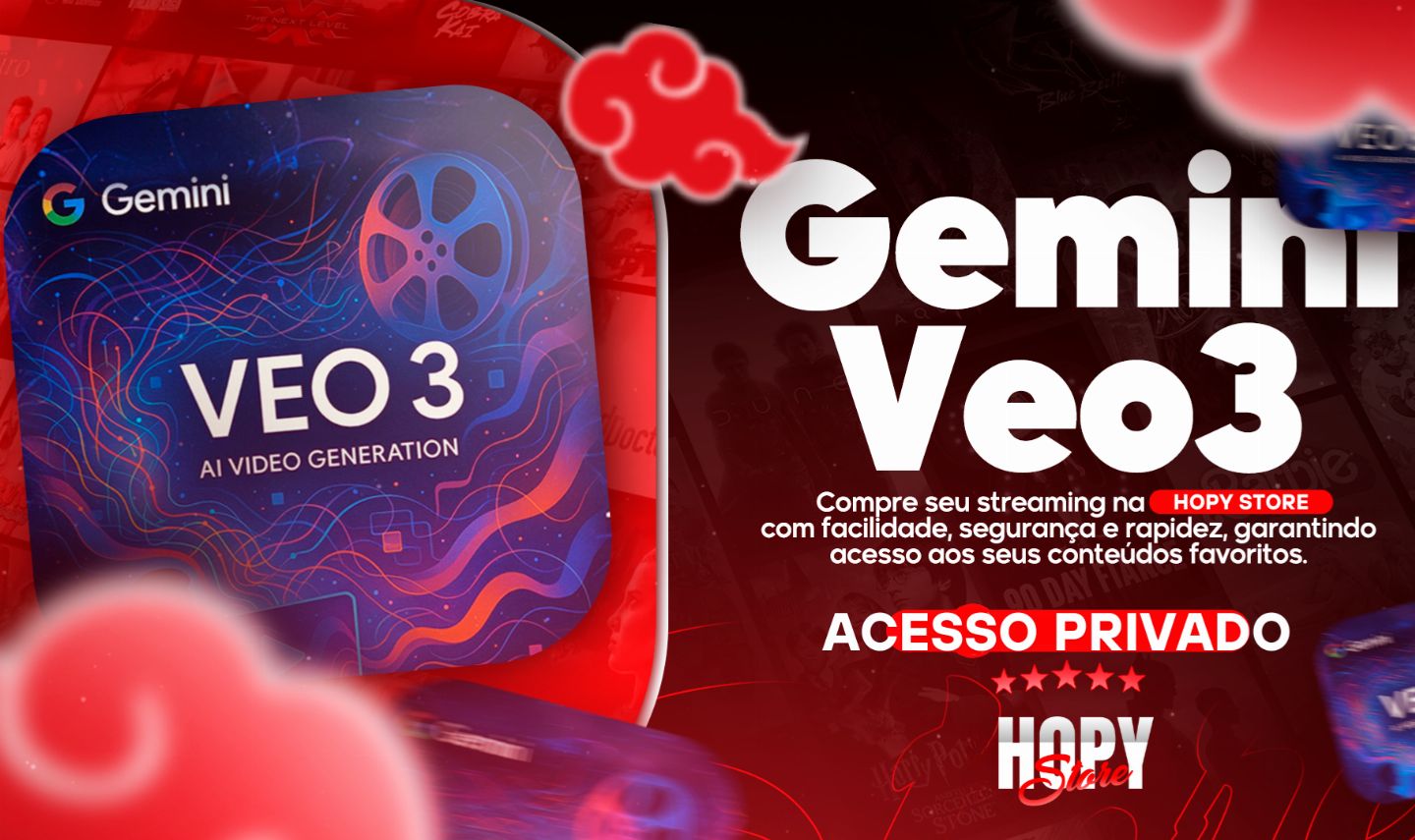 GEMINI 2.5 PRO + VEO3 + 2 TB DE ARMAZENAMENTO + ENTREGA AUTOMATICA