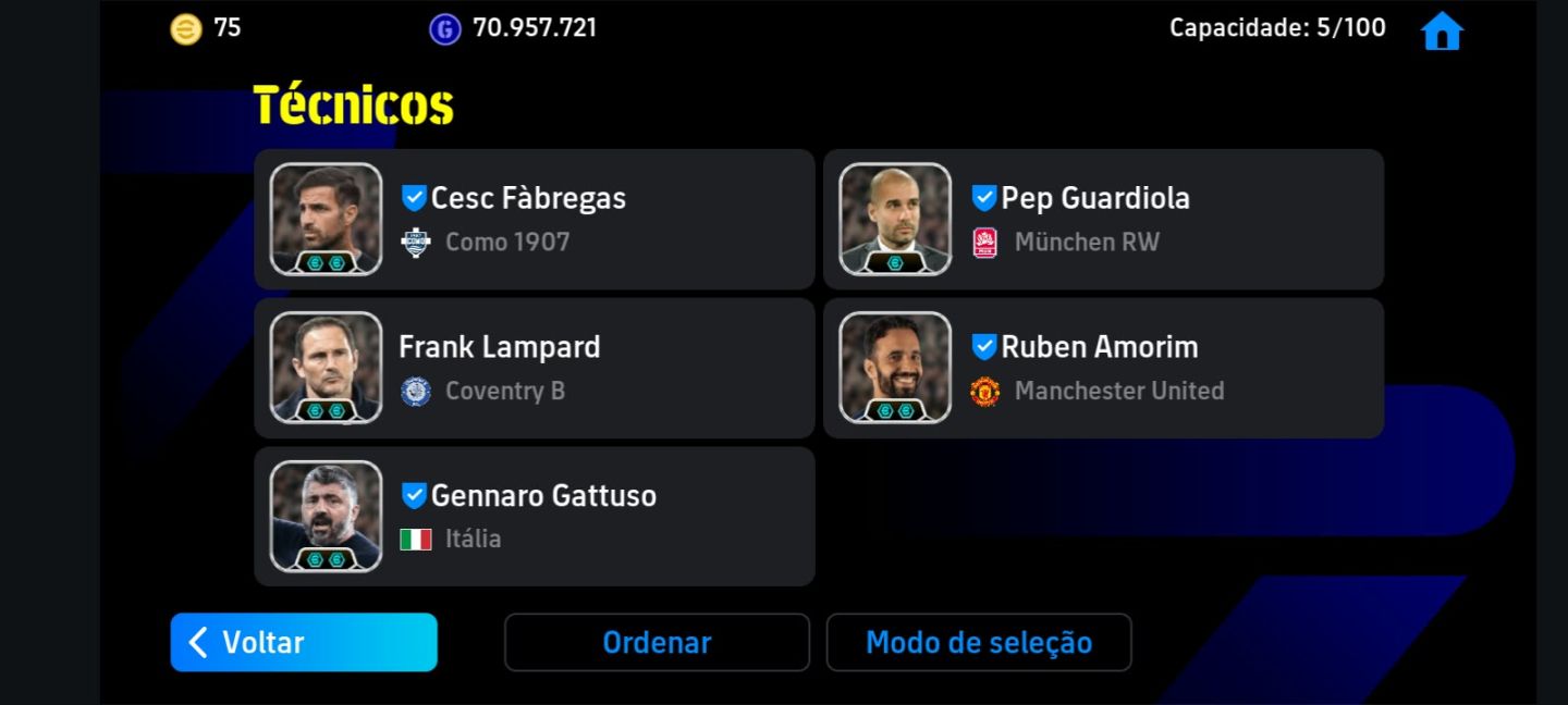 CONTA EFOOTBALL TOP