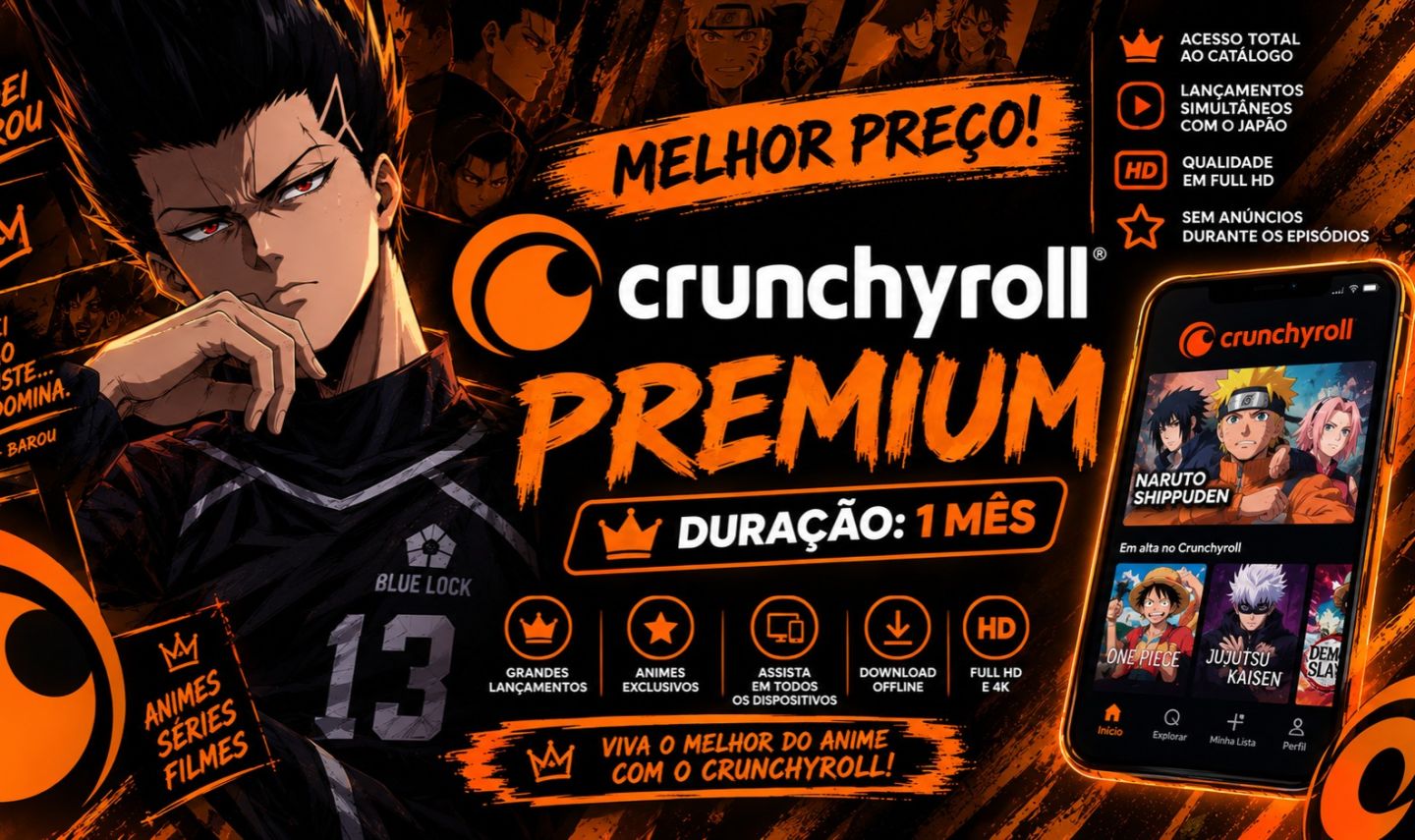 Crunchyroll Premium 30 Dias | Entrega Automática