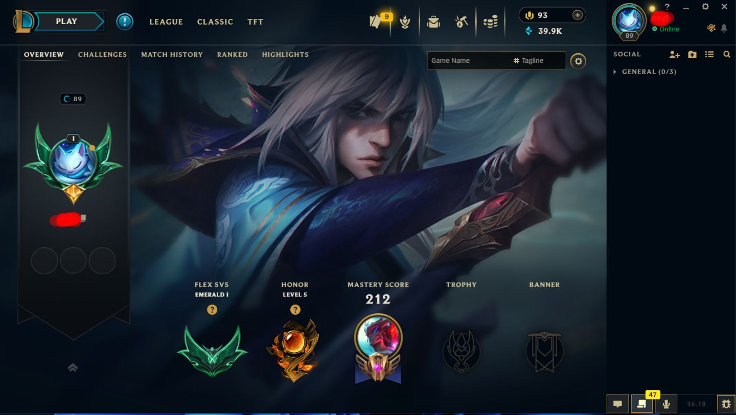 Conta Esmeralda 2 76% Winrate