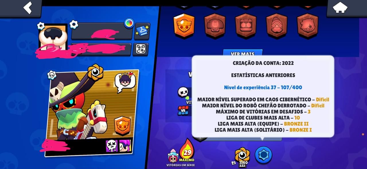 CONTA DE BRAWL STARS DE 2022 PROMISSORA