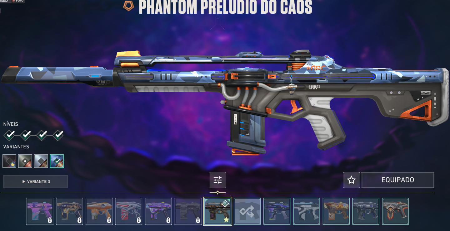 Conta valorant com mais de 2mil gastos, nivel 300+, plat 1