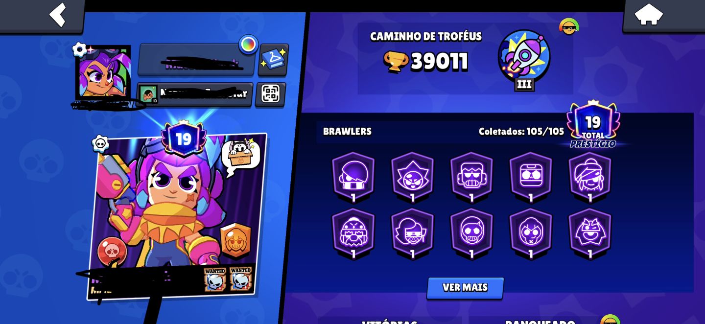Conta Brawl Stars top