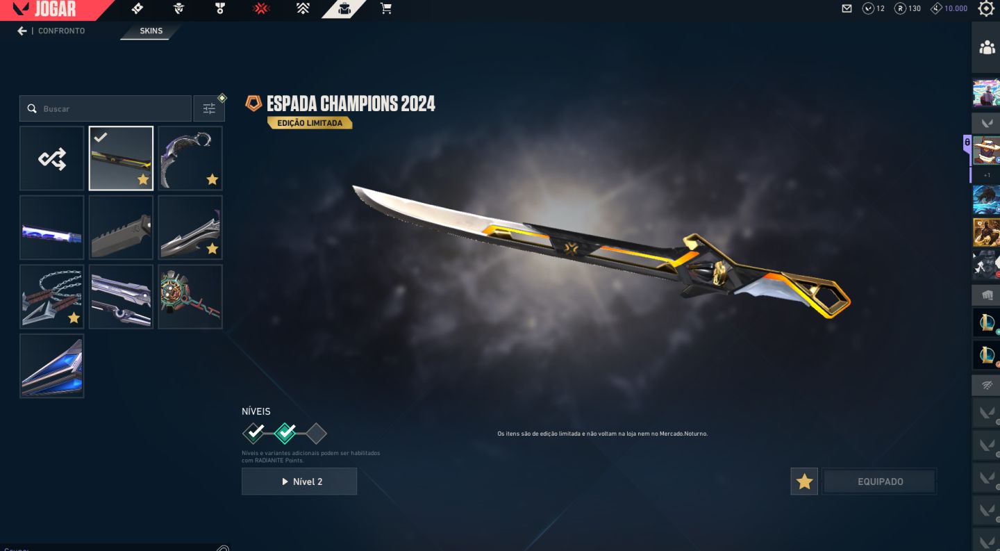 Conta de valorant dima/asc - 2k gastos- champions de 2024 completo- level 228