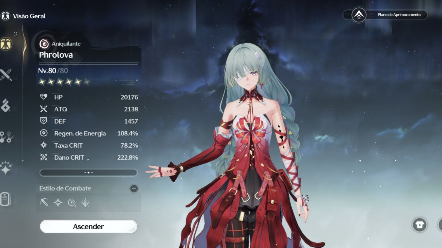 CONTA WUTHERING WAVES LEVEL 55