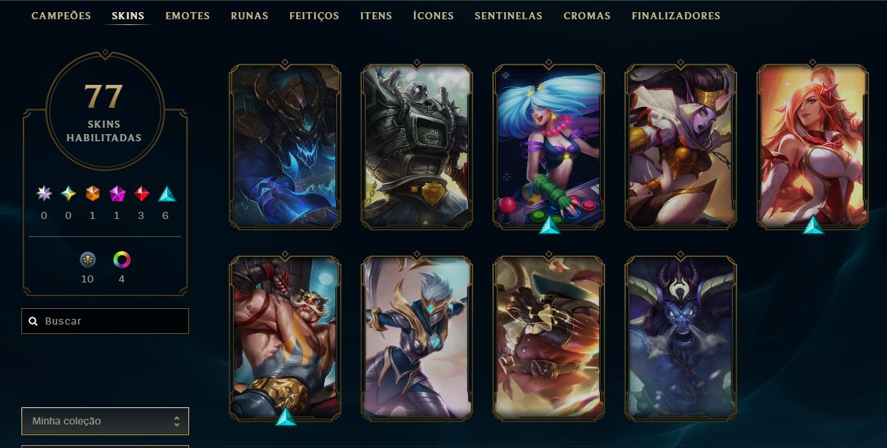CONTA LEAGUE OF LEGENDS - 33 SKINS | ULTIMATE MITICAS E LENDARIAS - FULL ACESSO