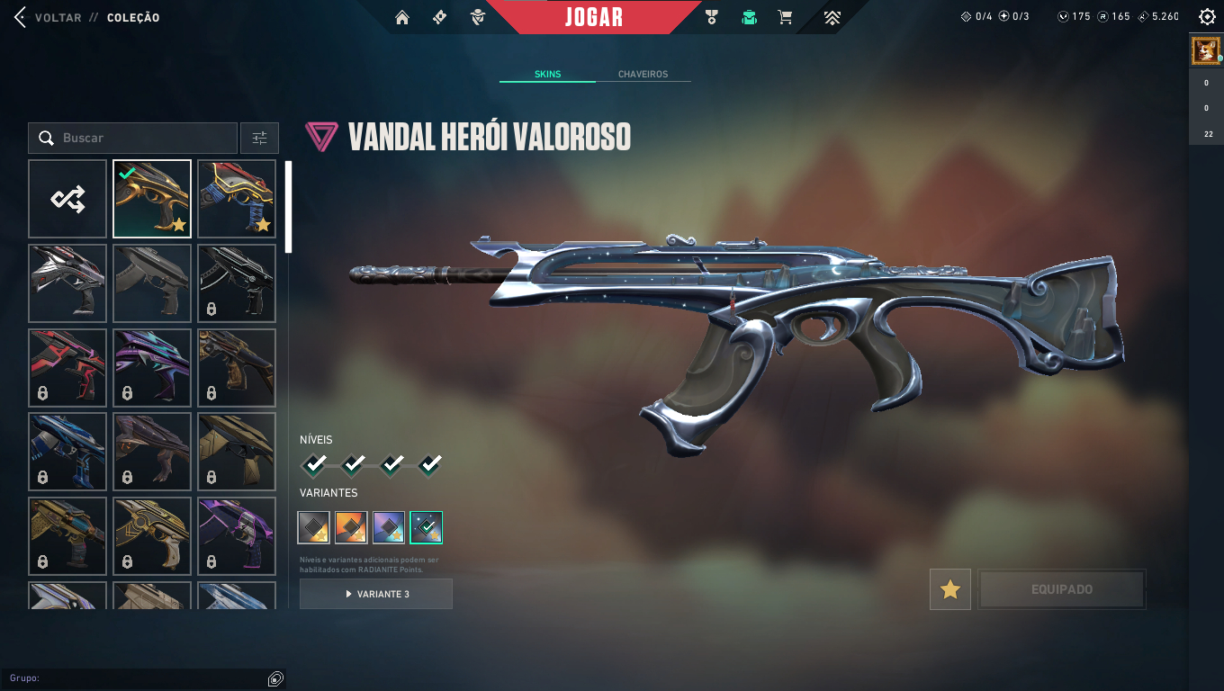 CONTA VALORANT COM VANDAL HERÓI VALOROSO, ONI, SKINS DE PASSE E ETC