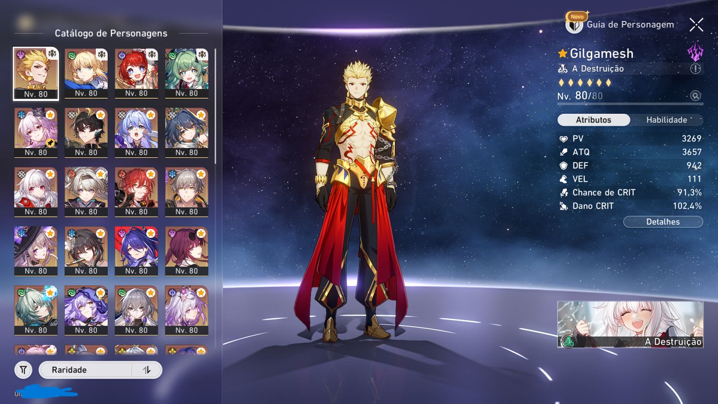 CONTA HONKAI AR 70 30 T5 HERTA E2 GILGAMESH E1 BORNYA E4 RUAN MEI E1 ACHERON E1+