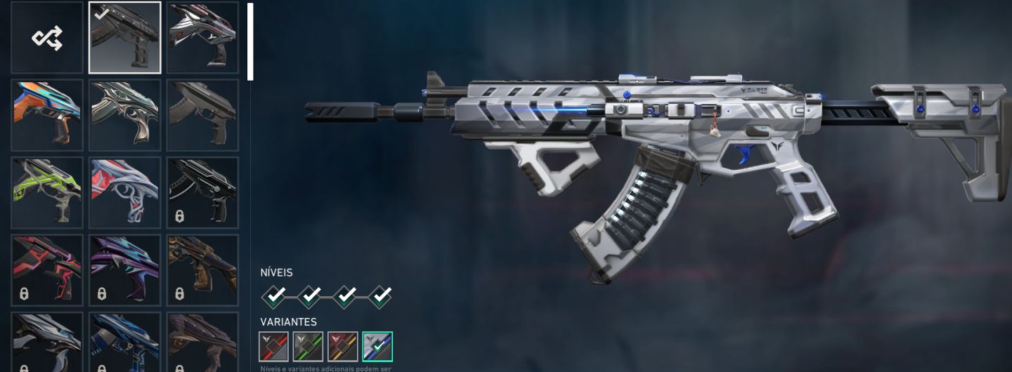 CONTA VALORANT NÍVEL 266+ | OURO 1 | TODOS OS AGENTES E COM VARIAS SKINS