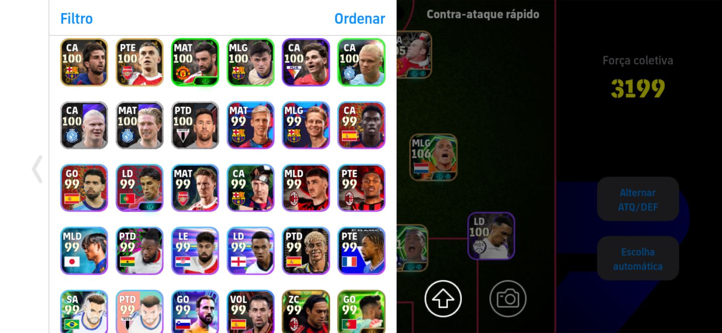 Conta de E-footeball Rara