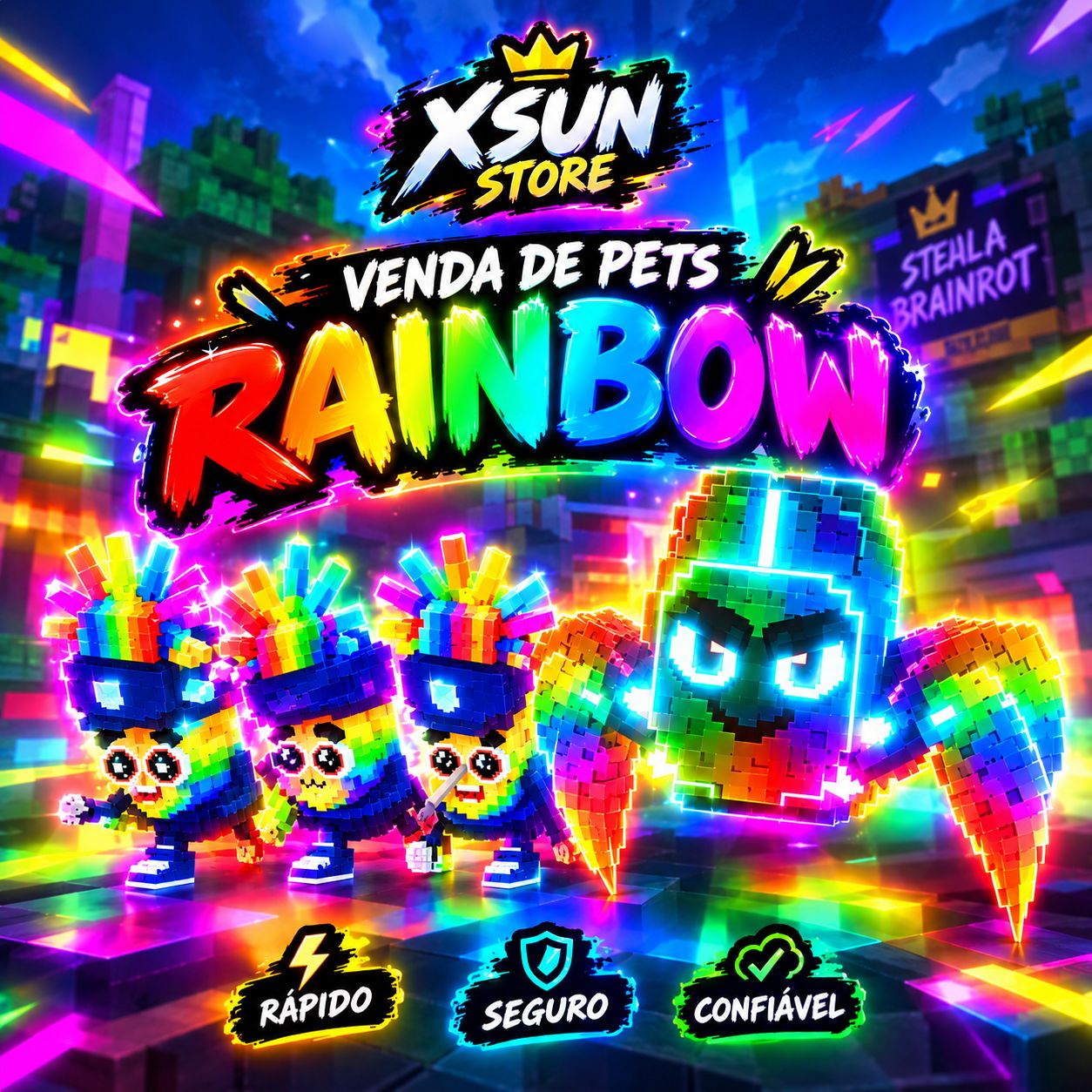 PETS ÍNDICE RAROS | STEAL A BRAINROT - xSun Store