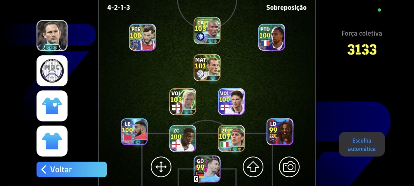 CONTA DE EFOOTBALL