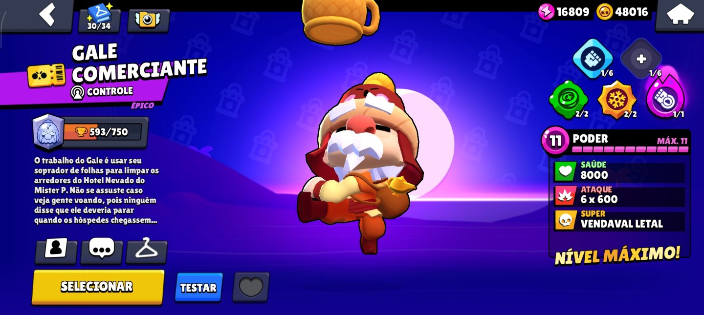 Conta de brawl stars muito rara