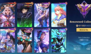 Conta mlbb com skin legend da lunox