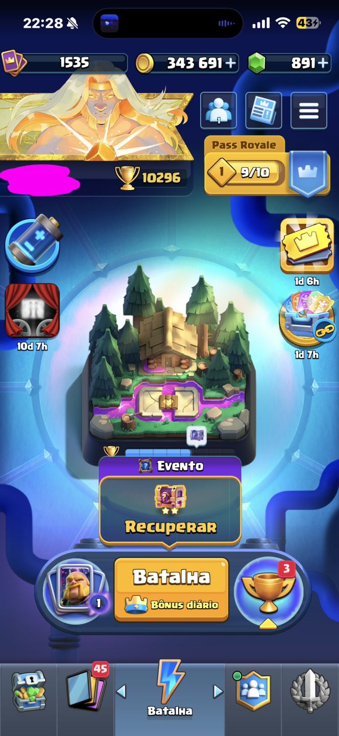 Conta de clash Royale muito roubada!!