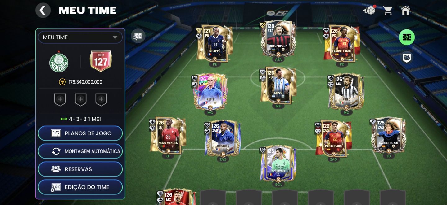 Conta de FC mobile ger 127