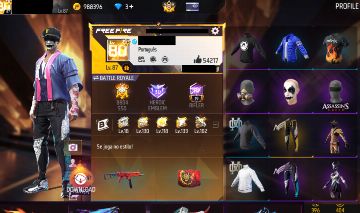 CONTA DE FREE FIRE RARA LVL 87 1,2,3, PASSES + PRIME 8
