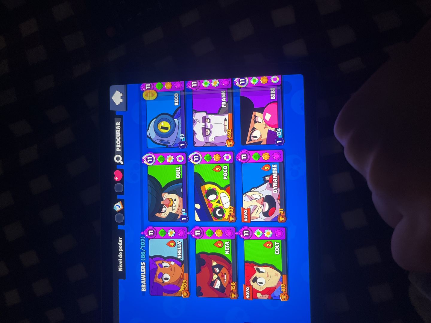 Conta de Braw Stars com mt brawlers maximizados para jogar rank maximo mitico1