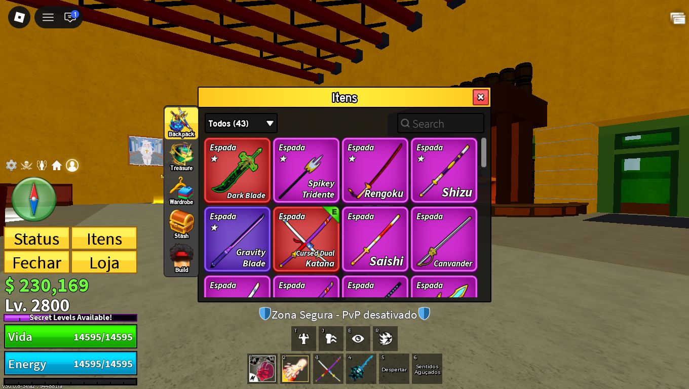CONTA BLOX FRUITS + VBL | LVL 2800 + DARKBLADE + YETI, LIGHTNING PERM E MAIS!!