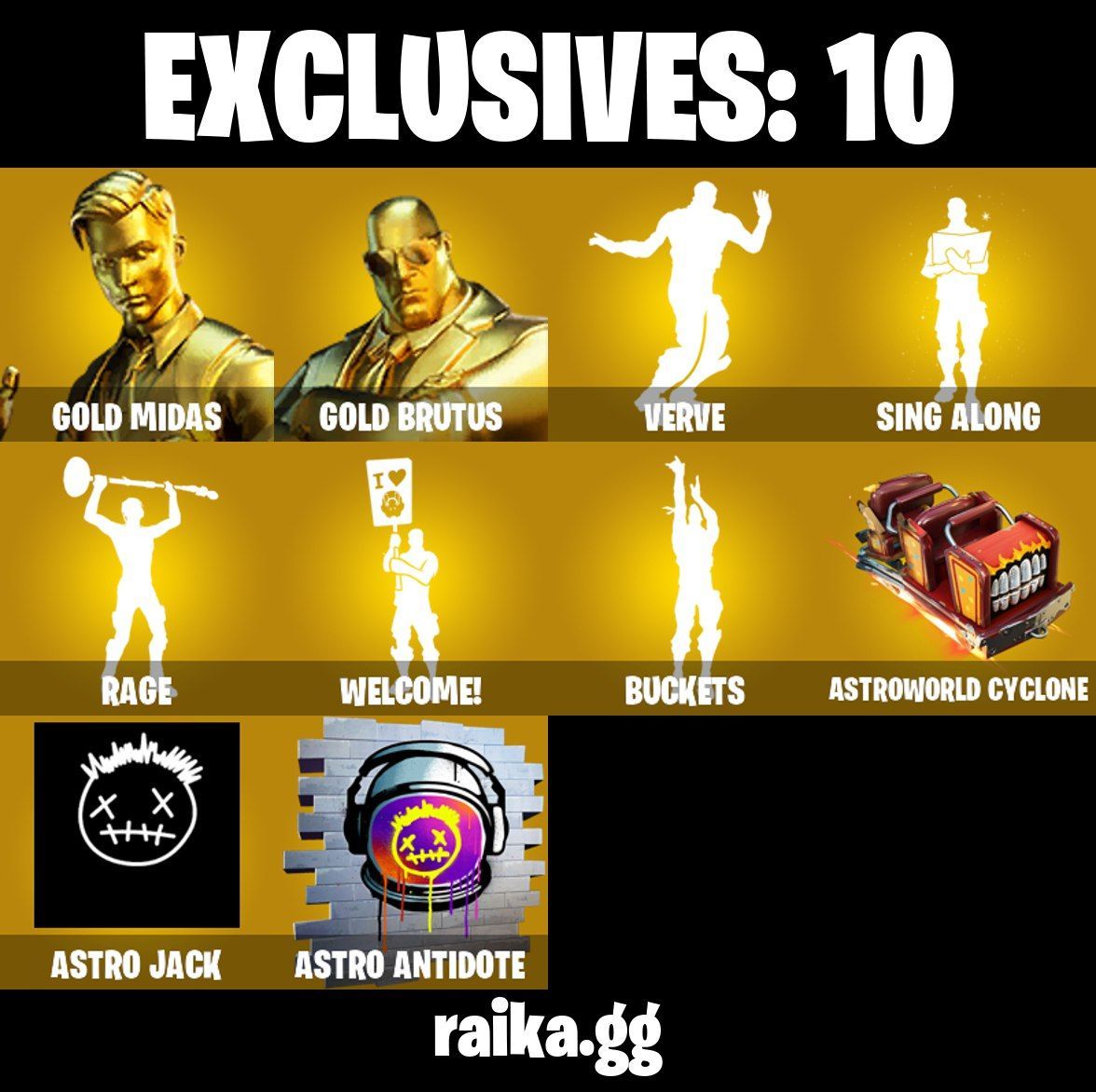 CONTA FORTNITE COM 41+ SKINS GOLD MIDAS/BRUTUS GOLD/MASK OFF/OFF/AURA/HOODIE