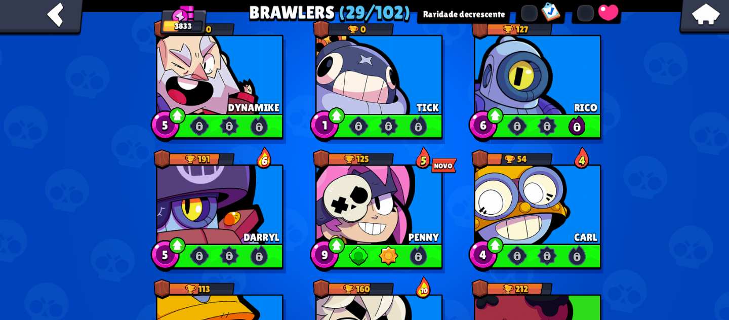 Brawl Stars Brawlers Conta em promoção