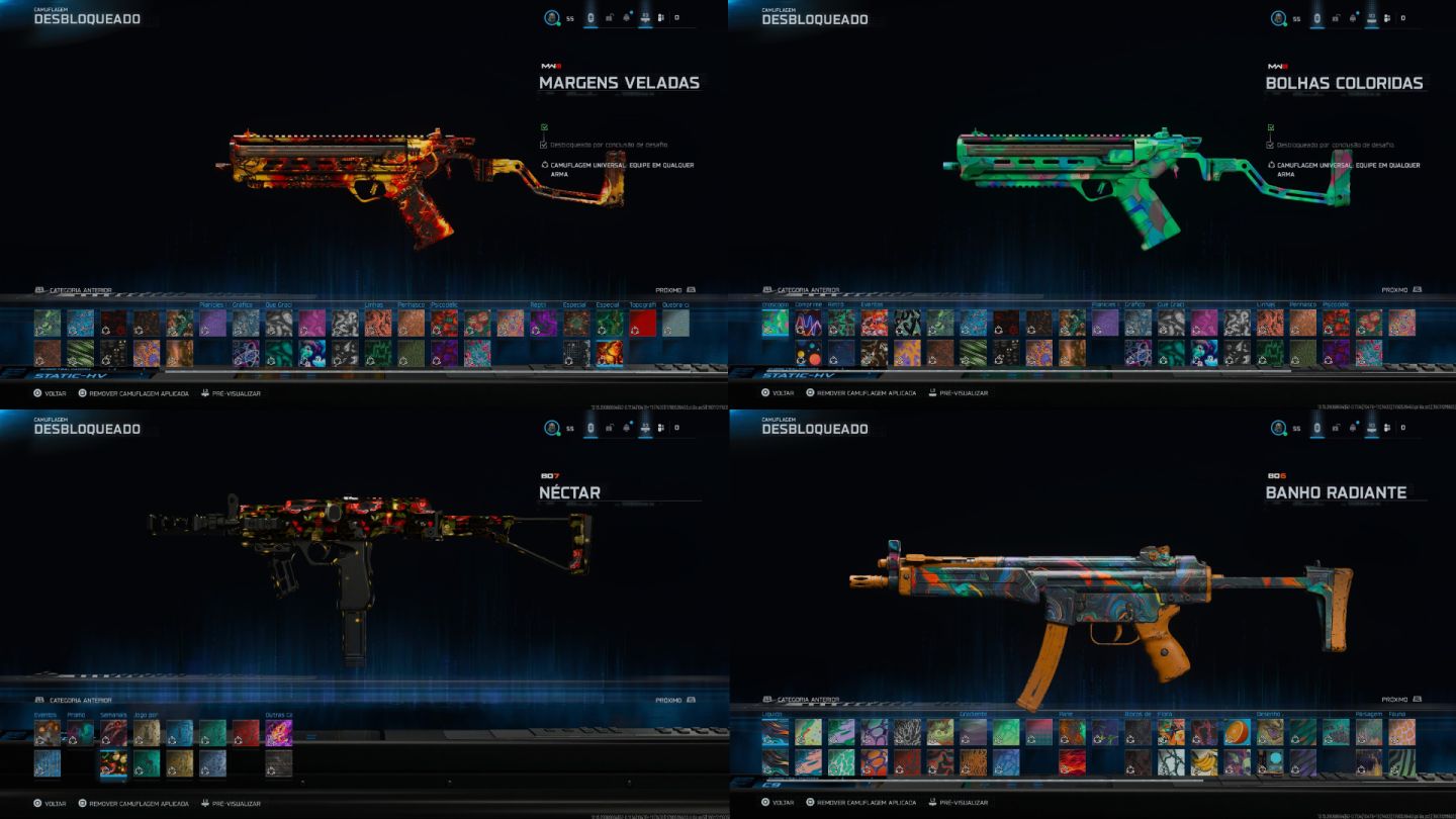CONTA WARZONE VÁRIAS SKINS TRYHARDS, TERRIFER, SMILE, BALLERINA, CORVO E ETC.