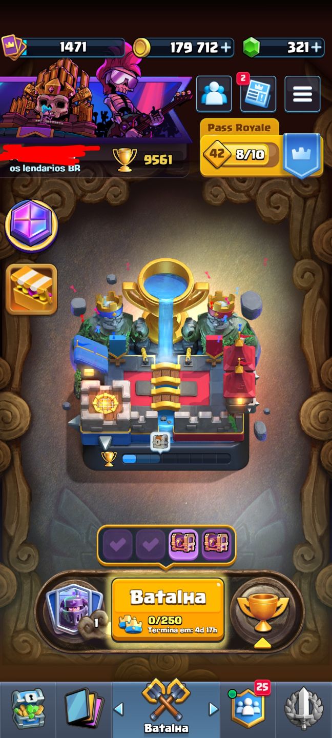 CONTA CLASH ROYALE 9500+ TROFÉUS! (PROMOÇÃO)
