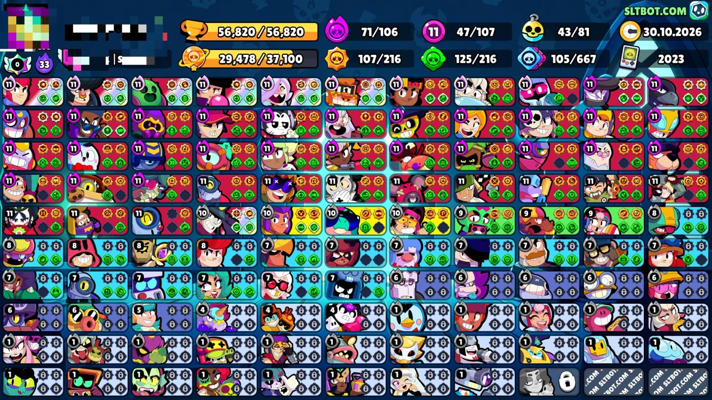 Conta de Brawl Stars c/ Todos Brawlers 56k!