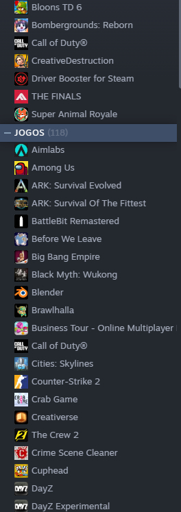 CONTA STEAM FA +80 jogos, FC 26, RED DEAD 2, GTA V, DAYZ, GOW, DAVE THE DIVER