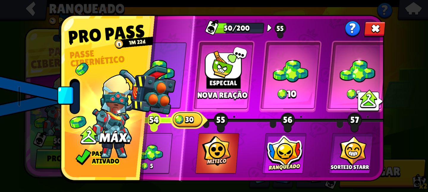 CONTA BRAWL ANTIGA, PRO PASS ATIVO!, PINS ANTIGOS, PASSES ANTIGOS