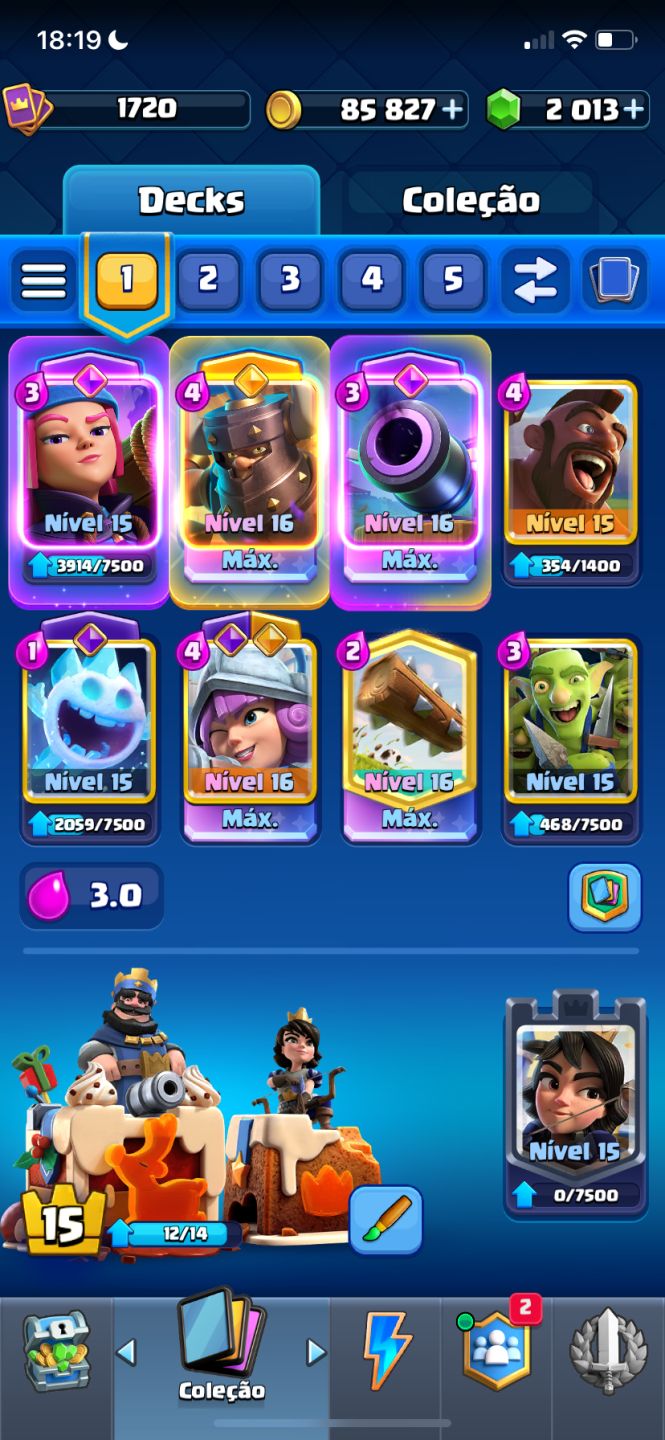CONTA SUPERCELL - CLASH OF CLANS TH14 CLASH ROYALE ARENA 28