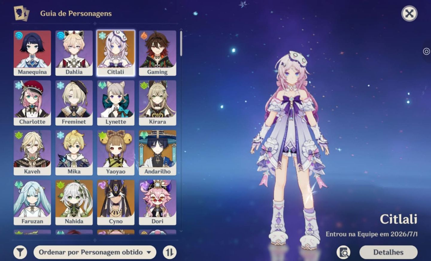 Genshin Impact ar 56, Citlali, Yae Miko, Nahida, Ganyu...