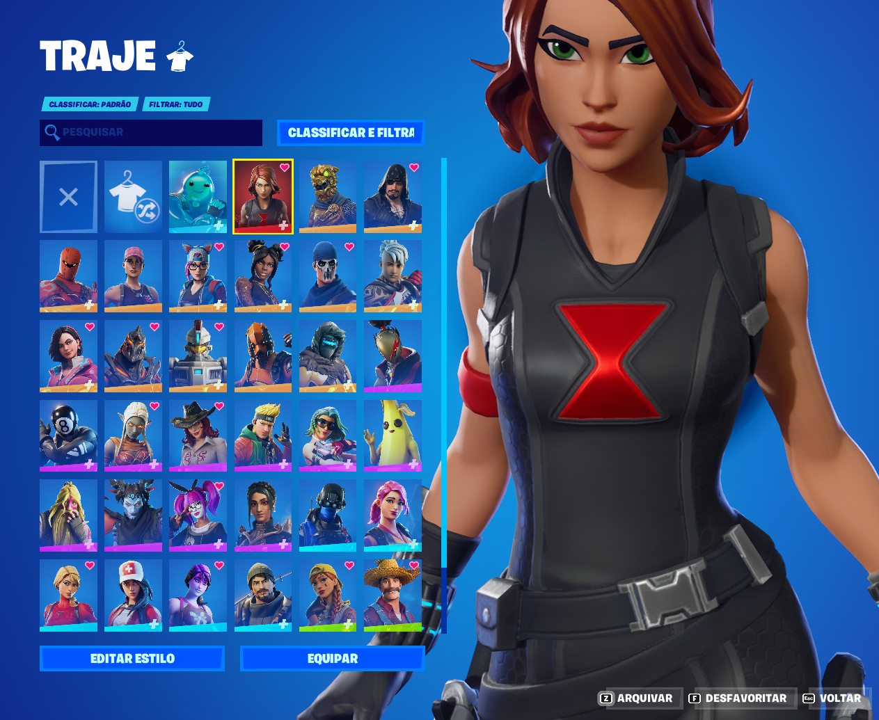 CONTA OG RARA VBUCKS INFITIOS / VIUVA NEGRA RARA / ICONES RAROS / 36SKINS