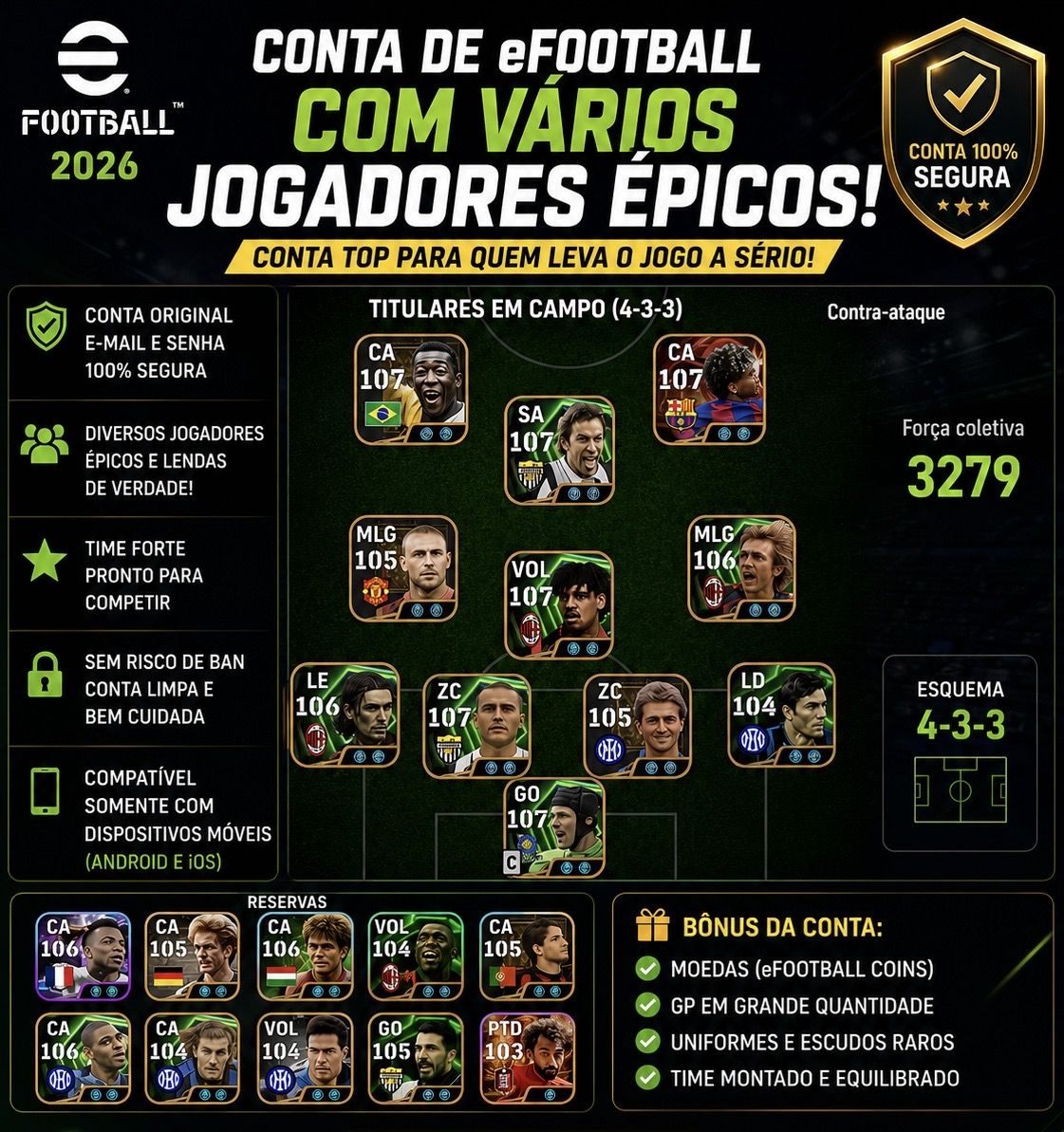 CONTA BRABA DO REI PELÉ 108