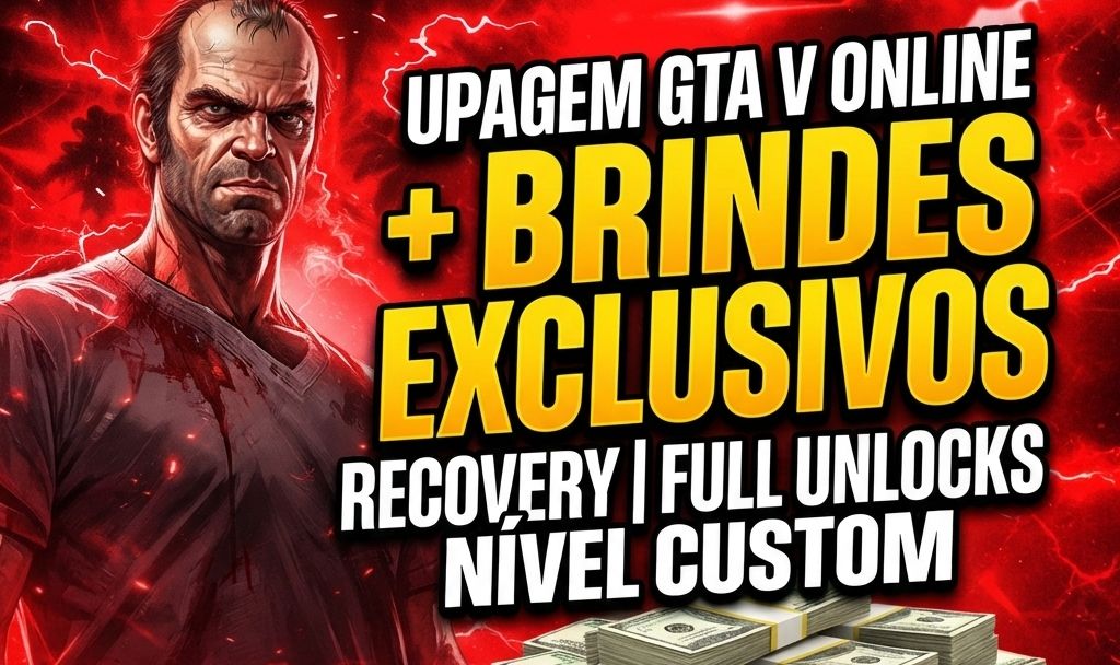UPAGEM GTA V ONLINE ENHANCED E LEGACY DINHEIRO E TUDO LIBERADO RÁPIDO (PC)