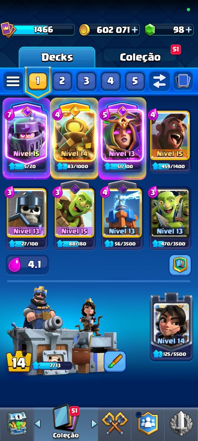 CONTA DE CLASH ROYALE COM 10K DE TROFÉUS