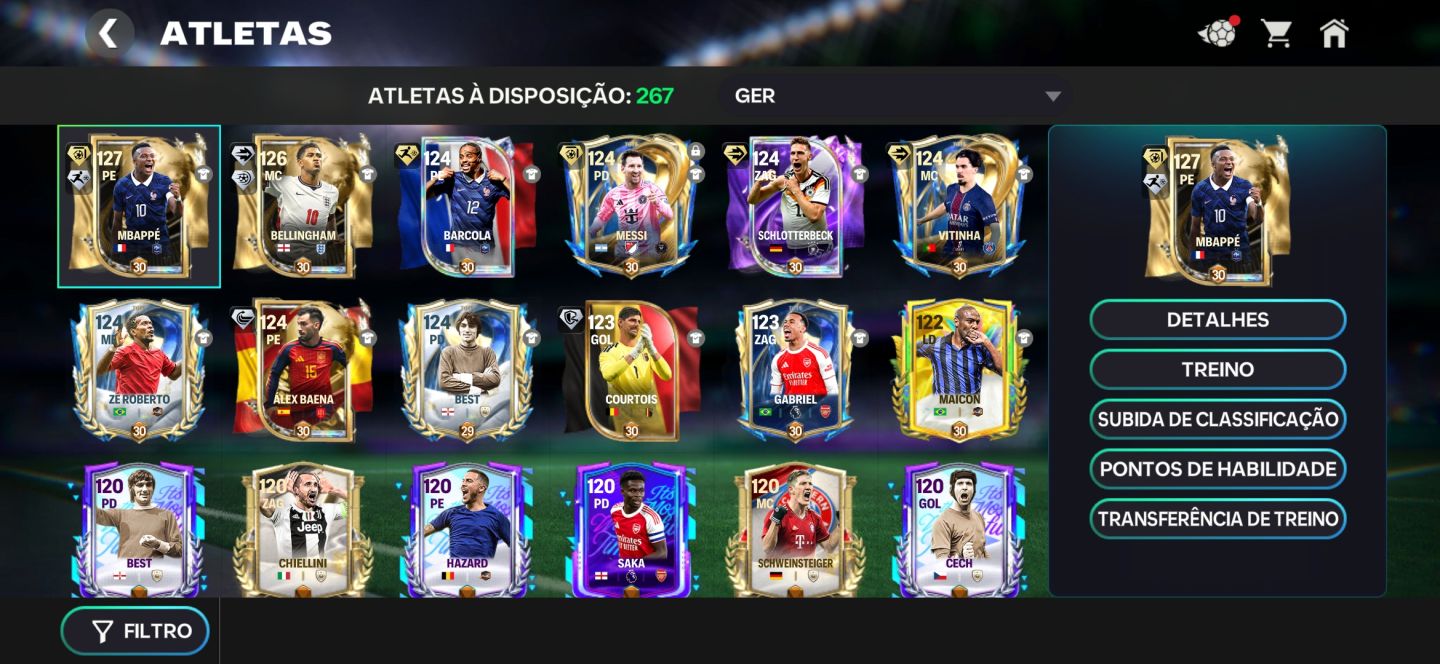 CONTA TOP OVR 126 | 1B EM MOEDAS | MBAPPÉ 122|BELLINGHAM 121|MESSI, BARCOLAxBEST