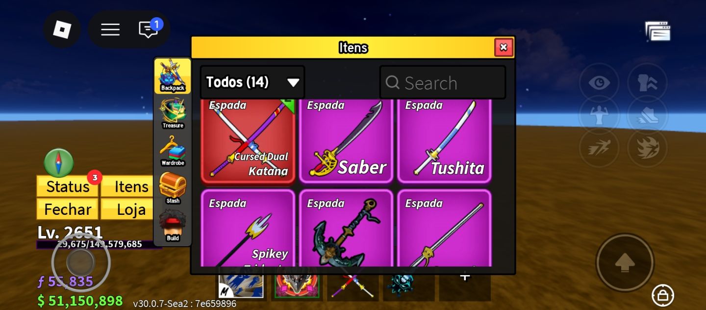 Conta de roblox - blox fruits