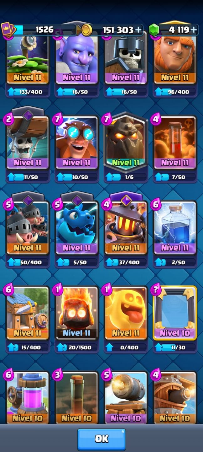 Conta Clash Royale à venda nível avançado!