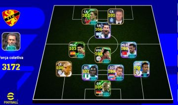 Conta Efootball com Messi 104 + Haaland 101 Força 3172!