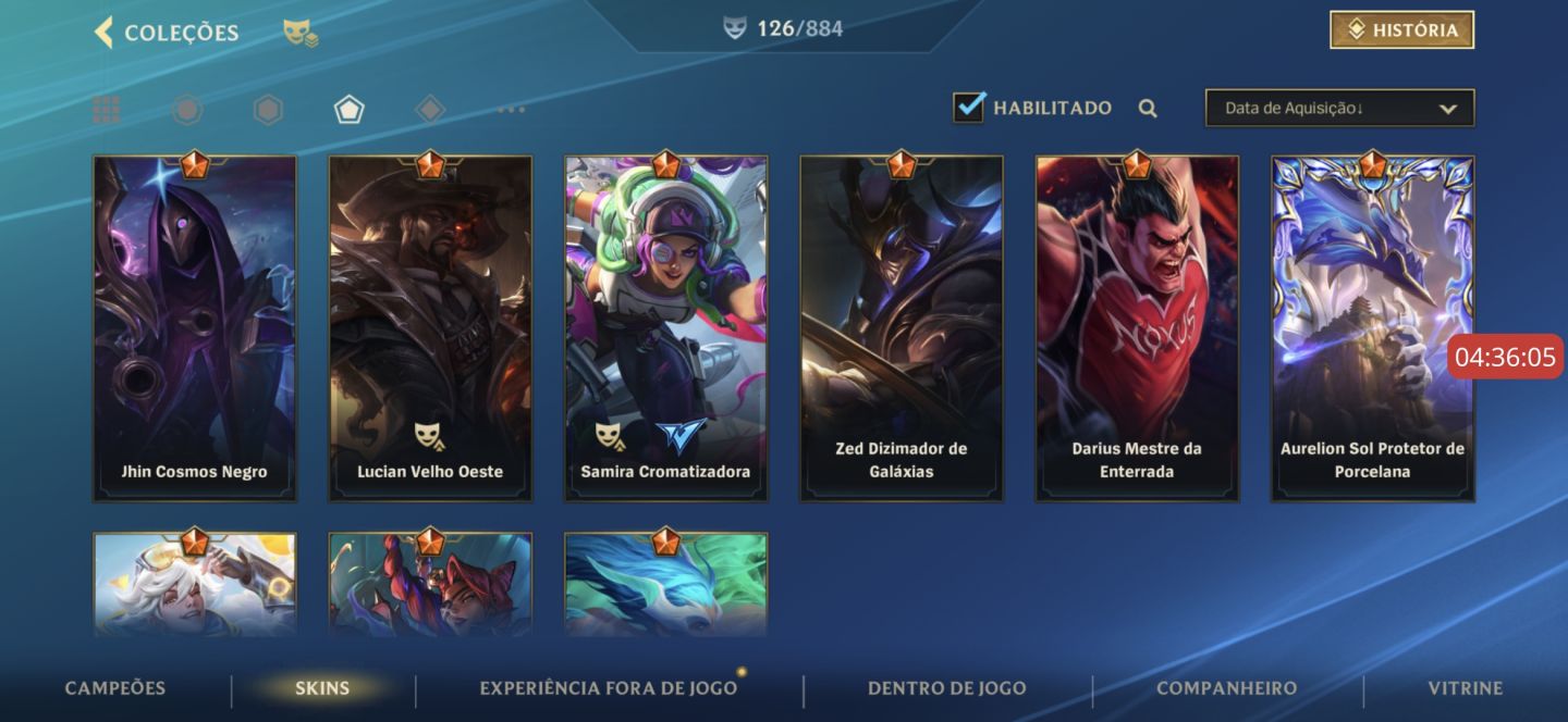 Conta wild rift Main Aurelion top 100 todas as skins dele mais 126 skin ultimate