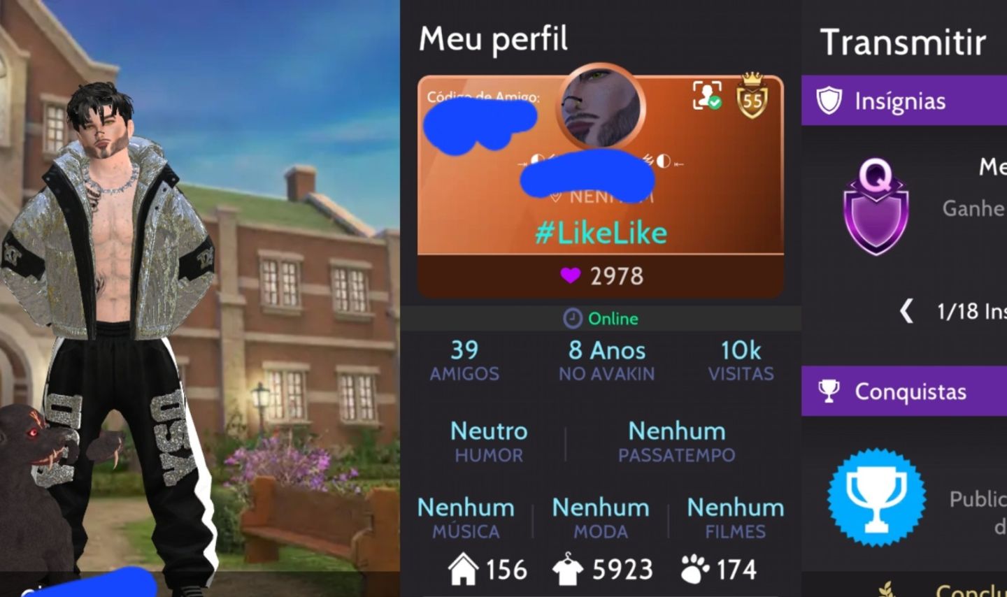 Conta de avakin LVL 58