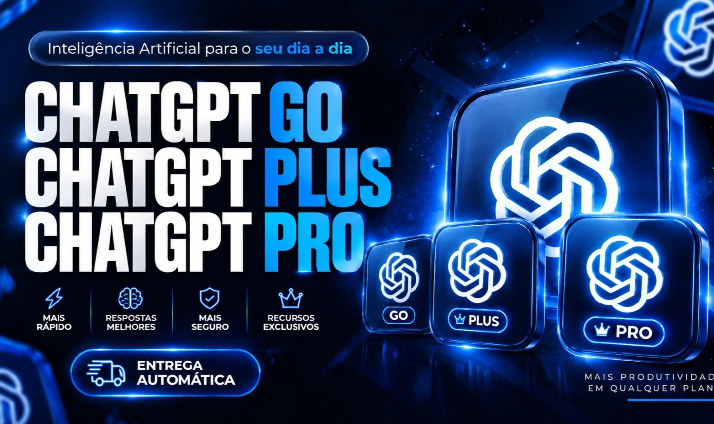 CHATGPT GO|PLUS|PRO ESCOLHA SEU PLANO!