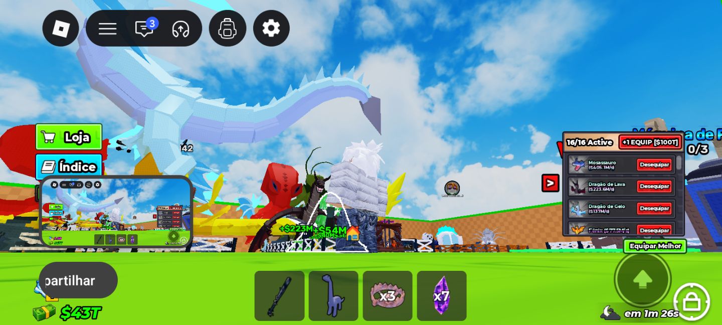 Conta de Roblox gemada