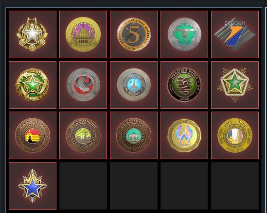 CONTA PRIME PERFEITA PARA MAIN/SMURF 16 MEDALHAS